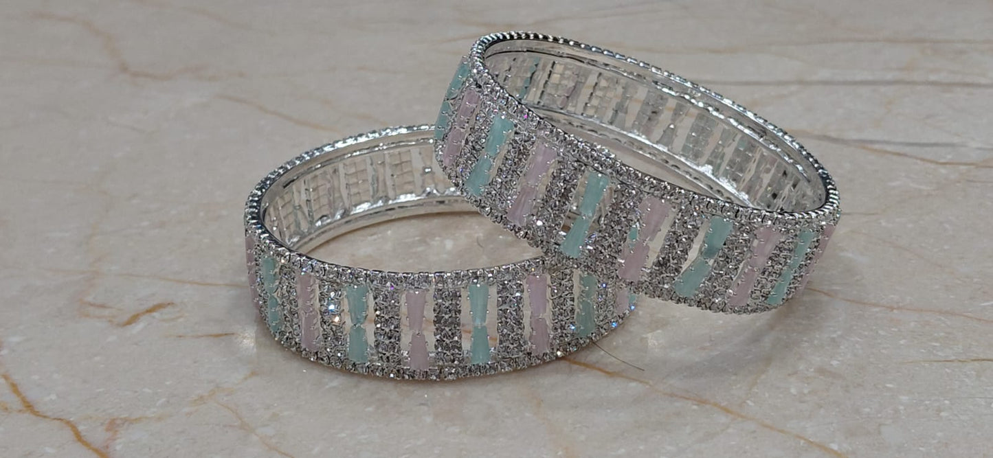 Mint Pink Kada – Set of 2