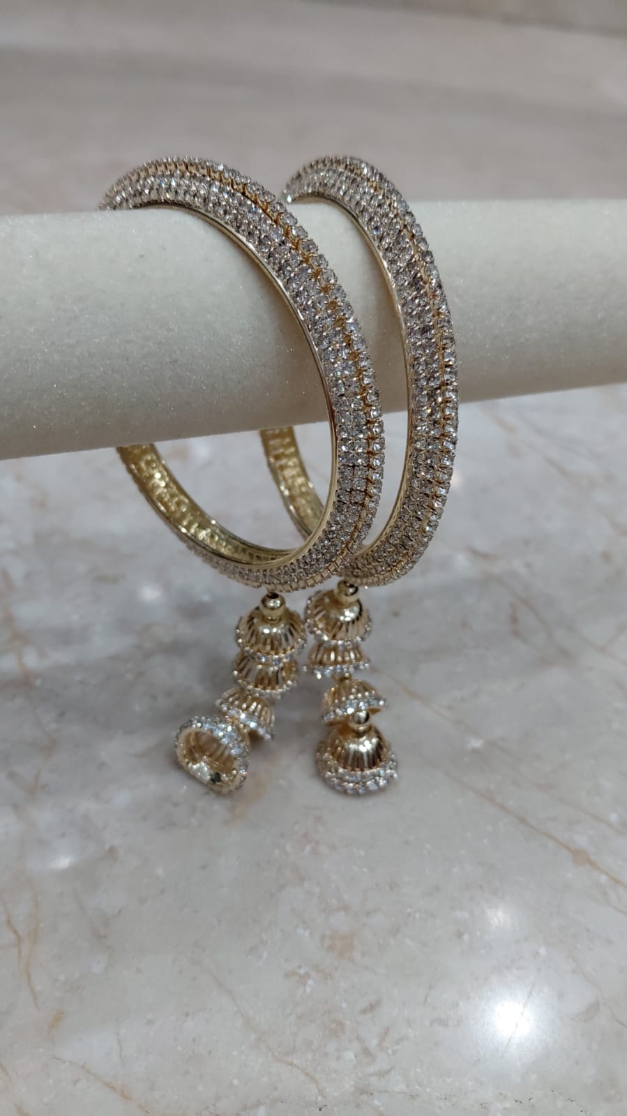 Dangling Jhumka Bangles – Set of 2
