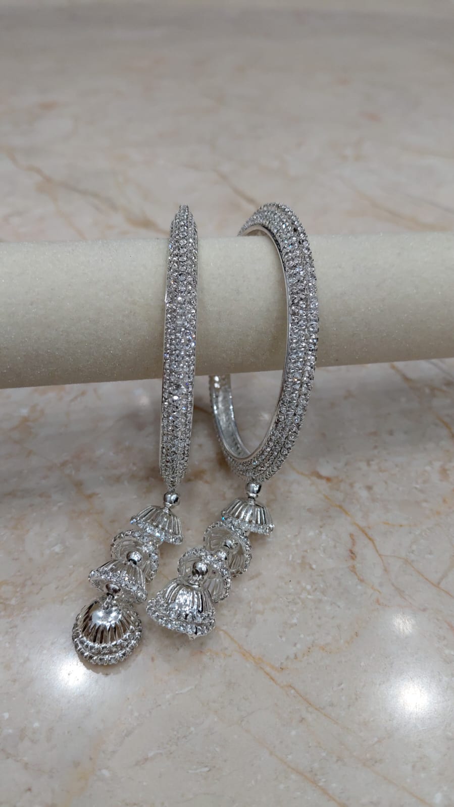 Dangling Jhumka Bangles – Set of 2