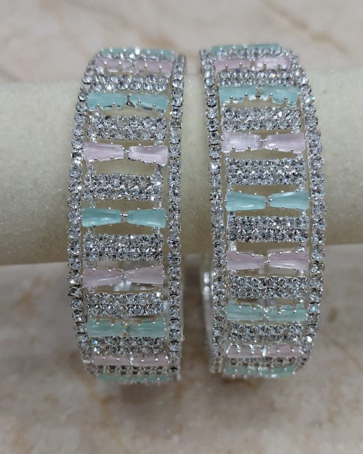 Mint Pink Kada – Set of 2