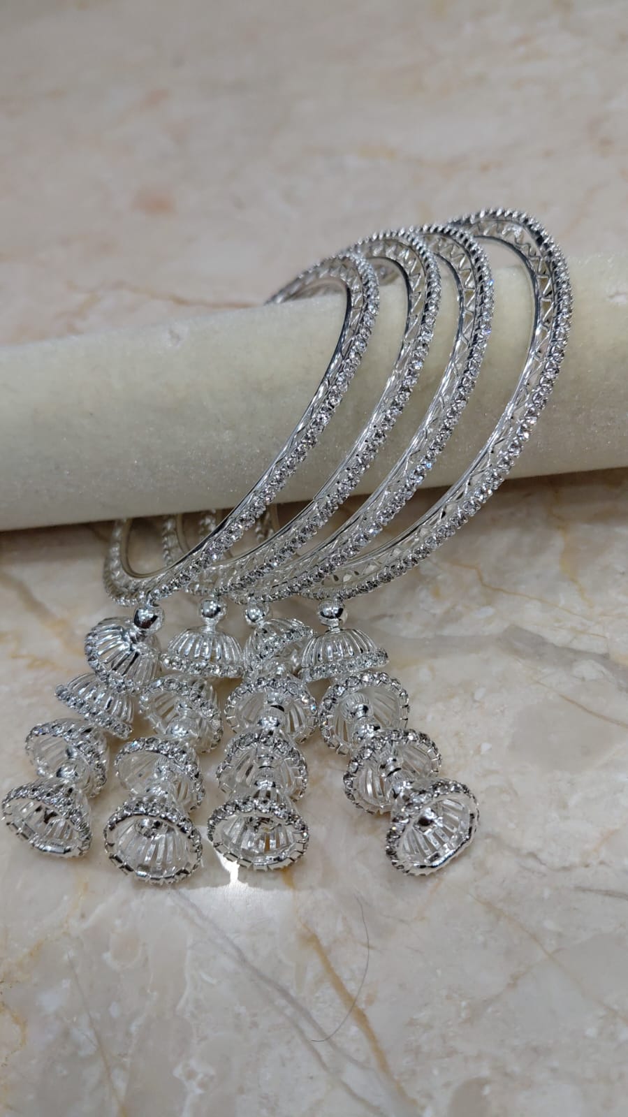 Jhumki Drop Bangles – Set of 4