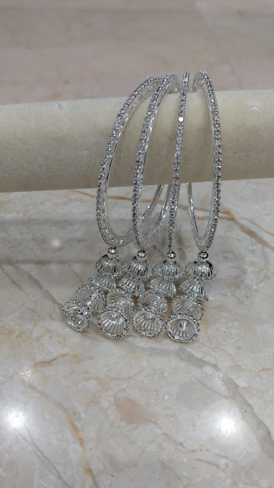Jhumki Drop Bangles – Set of 4
