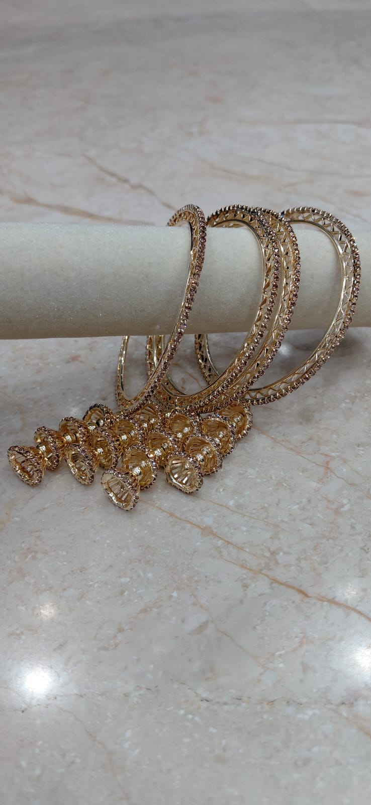 Jhumki Drop Bangles – Set of 4